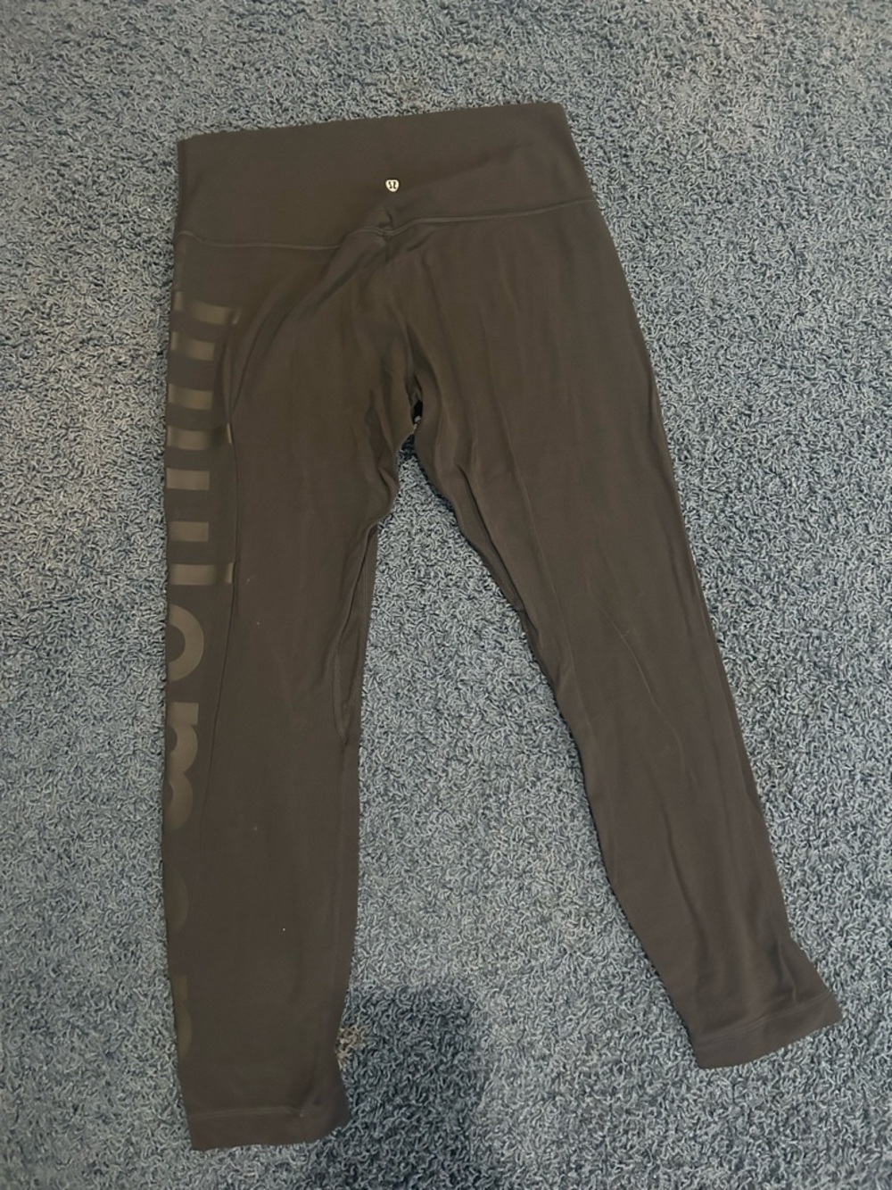 lululemon athletica Black Women's Performance Leggings with Side Logo